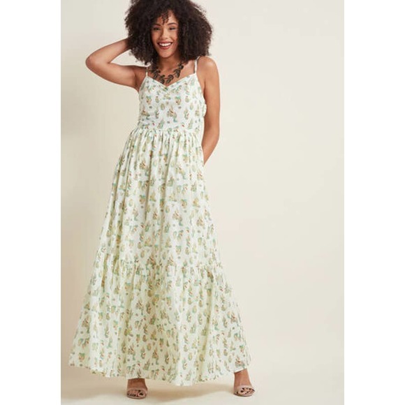 ModCloth In Your Nature Maxi Dress in Cacti - Picture 12 of 12